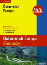 Falk Stadtatlas Euroatlas Österreich, Europa - 