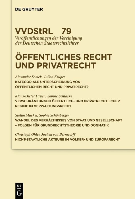 &Ouml;ffentliches Recht und Privatrecht - 