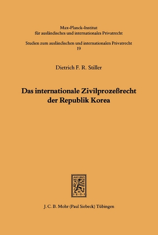 Das internationale Zivilprozeßrecht der Republik Korea