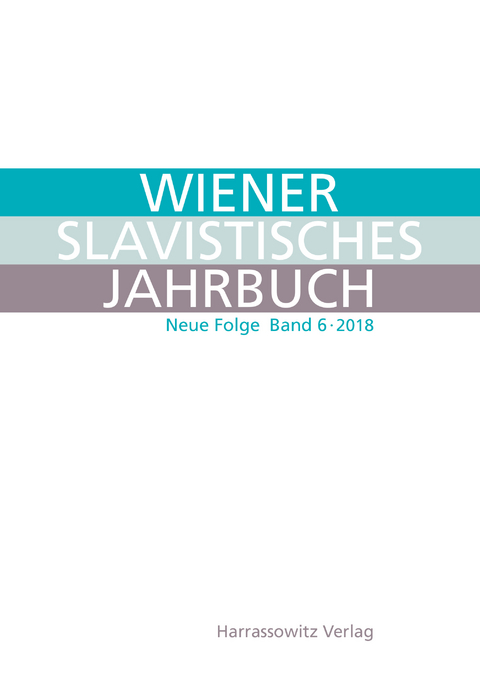 Wiener Slavistisches Jahrbuch. Neue Folge 6 (2018) - 