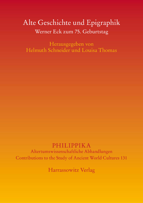 Alte Geschichte und Epigraphik - 