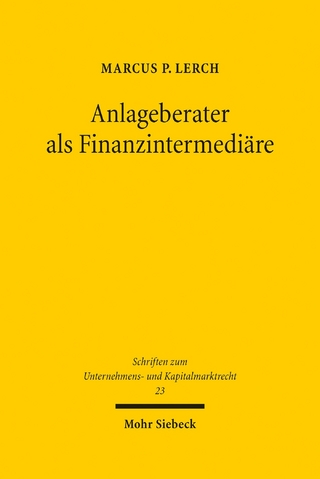 Anlageberater als Finanzintermediäre