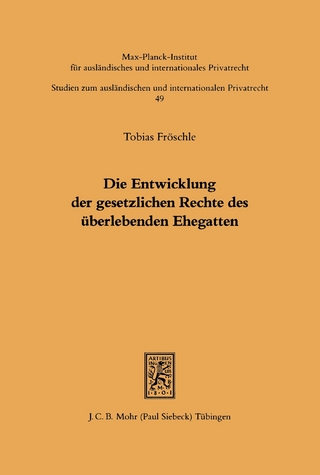 Die Entwicklung der gesetzlichen Rechte des überlebenden Ehegatten