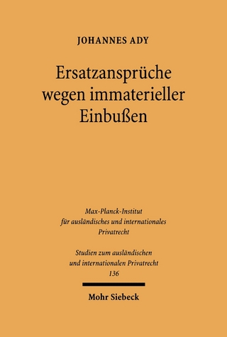 Ersatzansprüche wegen immaterieller Einbußen