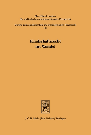 Kindschaftsrecht im Wandel