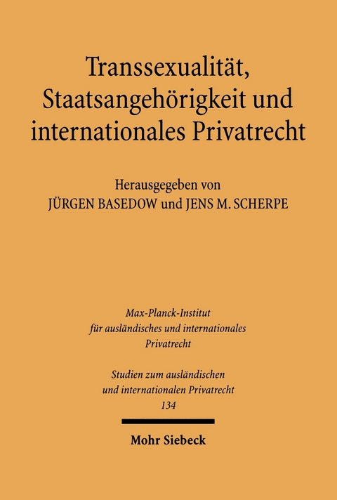 Transsexualit&auml;t, Staatsangeh&ouml;rigkeit und internationales Privatrecht - 