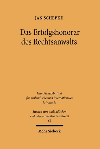 Das Erfolgshonorar des Rechtsanwalts