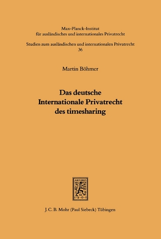 Das deutsche Internationale Privatrecht des Timesharing