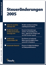 Steuer&auml;nderungen 2005