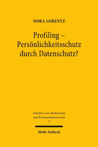 Profiling - Persönlichkeitsschutz durch Datenschutz?