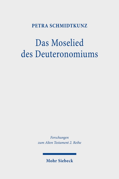 Das Moselied des Deuteronomiums -  Petra Schmidtkunz