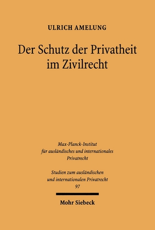 Der Schutz der Privatheit im Zivilrecht