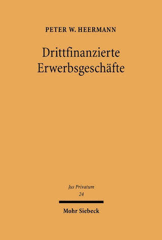 Drittfinanzierte Erwerbsgeschäfte