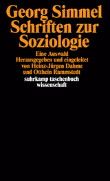 Schriften zur Soziologie - Georg Simmel