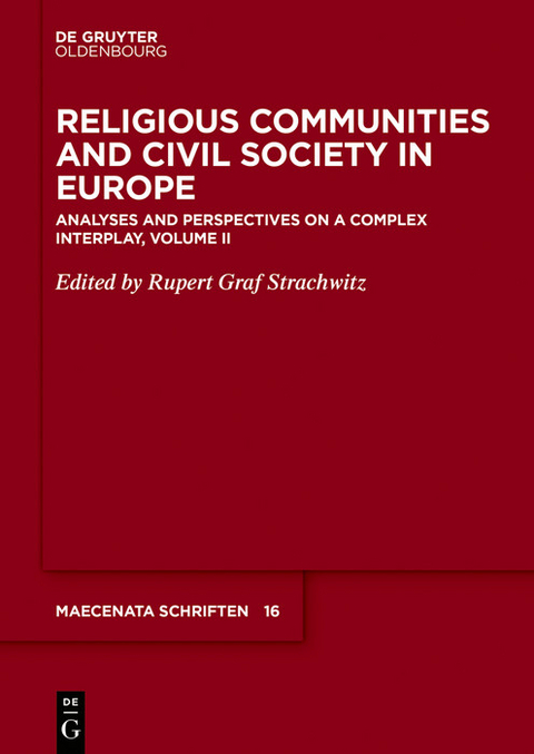 Religious Communities and Civil Society in Europe - 