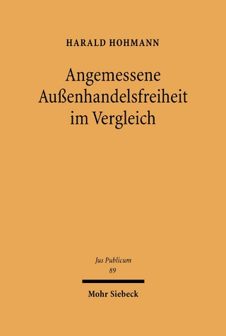 Angemessene Außenhandelsfreiheit im Vergleich