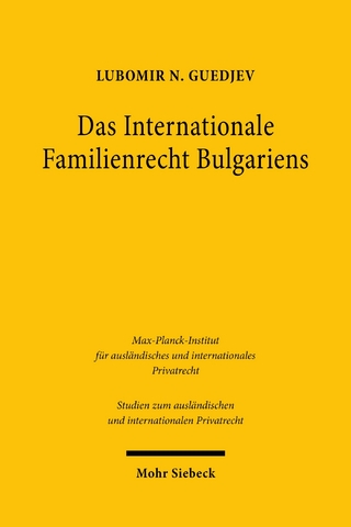 Das Internationale Familienrecht Bulgariens