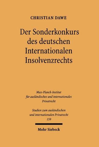 Der Sonderkonkurs des deutschen Internationalen Insolvenzrechts