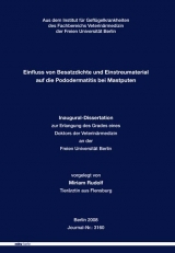 Einfluss von Besatzdichte und Einstreumaterial auf die Pododermatitis bei Mastputen - Miriam Rudolf