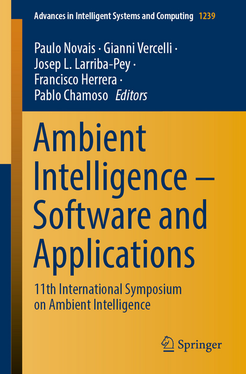 Ambient Intelligence – Software and Applications - 