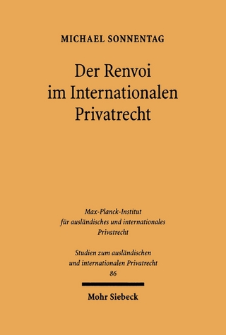 Der Renvoi im Internationalen Privatrecht