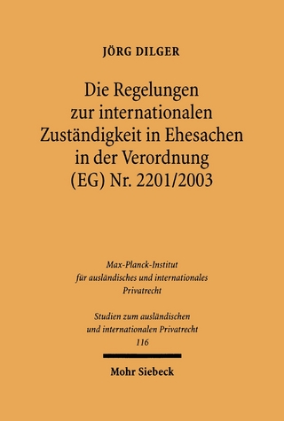 Die Regelungen zur internationalen Zuständigkeit in Ehesachen in der Verordnung (EG) Nr. 2201/2003