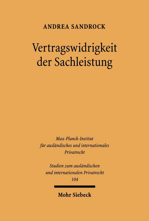 Vertragswidrigkeit der Sachleistung -  Andrea Sandrock
