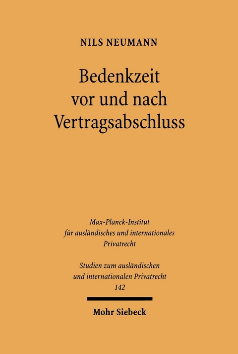 Bedenkzeit vor und nach Vertragsabschluss -  Nils Neumann