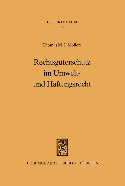 Rechtsg&uuml;terschutz im Umwelt- und Haftungsrecht -  Thomas M. J. M&ouml;llers