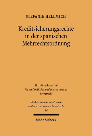 Kreditsicherungsrechte in der spanischen Mehrrechtsordnung insbesondere in Katalonien und Navarra