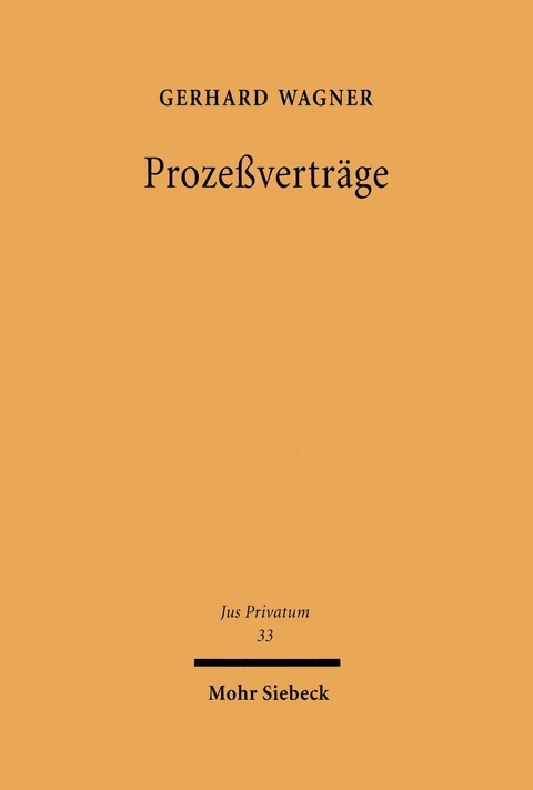 Proze&szlig;vertr&auml;ge -  Gerhard Wagner
