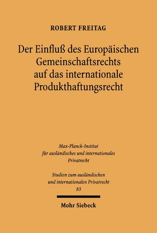 Der Einfluß des Europäischen Gemeinschaftsrechts auf das internationale Produkthaftungsrecht