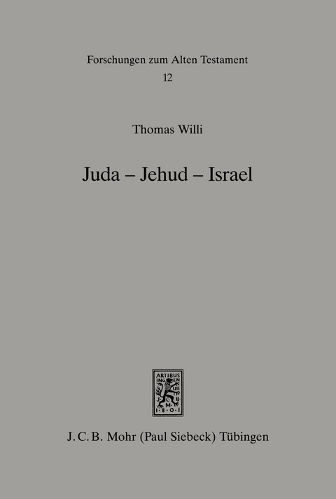 Juda - Jehud - Israel -  Thomas Willi