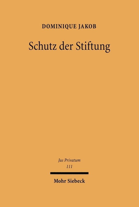 Schutz der Stiftung -  Dominique Jakob