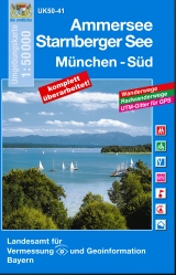 UK50-41 Ammersee, Starnberger See, München-Süd - Landesamt für Digitalisierung, Breitband und Vermessung, Bayern; Landesamt für Digitalisierung, Breitband und Vermessung, Bayern