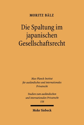 Die Spaltung im japanischen Gesellschaftsrecht