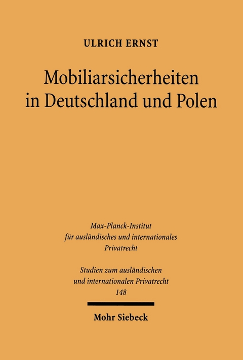 Mobiliarsicherheiten in Deutschland und Polen -  Ulrich Ernst