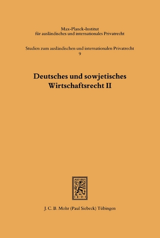 Deutsches und sowjetisches Wirtschaftsrecht