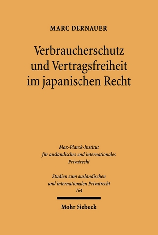 Verbraucherschutz und Vertragsfreiheit im japanischen Recht