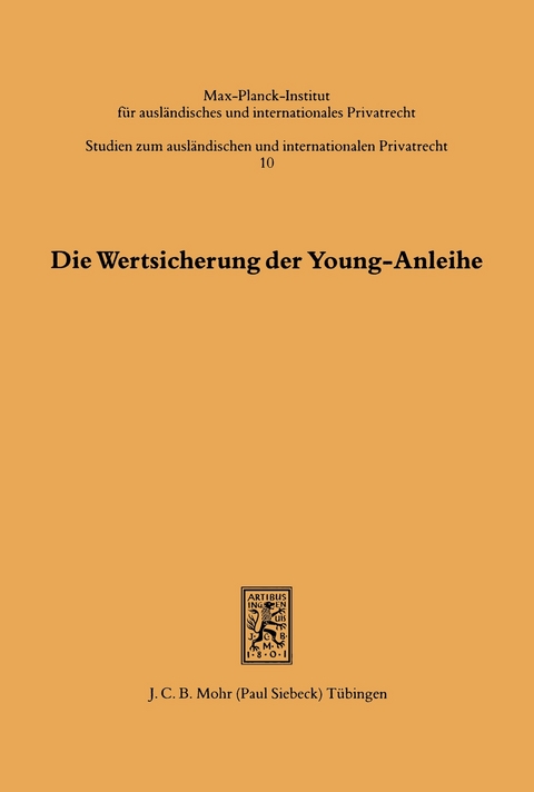 Die Wertsicherung der Young-Anleihe -  Hugo Hahn