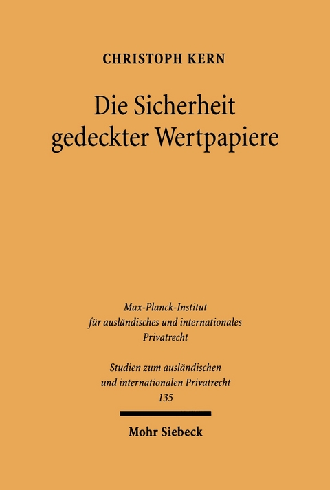 Die Sicherheit gedeckter Wertpapiere -  Christoph A. Kern