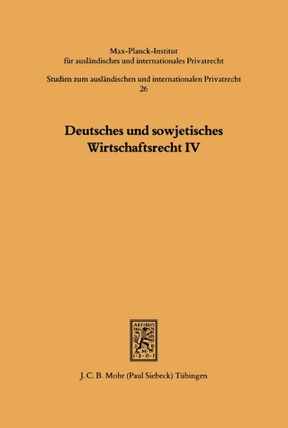Deutsches und sowjetisches Wirtschaftsrecht