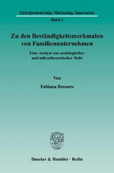 Zu den Best&auml;ndigkeitsmerkmalen von Familienunternehmen. - Fabiana Rossaro