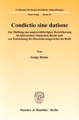 Condictio sine datione. - Sonja Heine