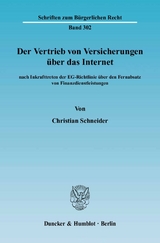 Der Vertrieb von Versicherungen über das Internet - Christian Schneider