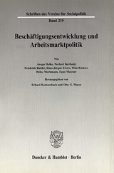 Besch&auml;ftigungsentwicklung und Arbeitsmarktpolitik. - 