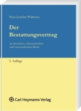 Der Bestattungsvertrag - Widmann, Hans J