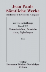 Jean Pauls S&auml;mtliche Werke. Historisch-kritische Ausgabe - Jean Paul