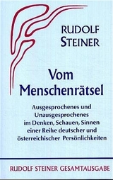 Vom Menschenr&auml;tsel - Rudolf Steiner
