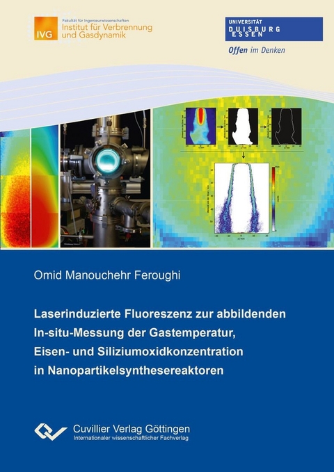Laserinduzierte Fluoreszenz zur abbildenden In-situ-Messung der Gastemperatur, Eisen- und Siliziumoxidkonzentration in Nanopartikelsynthesereaktoren -  Omid Manouchehr Feroughi